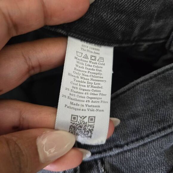 Everlane Uniform Men's the Slim Jean Washed Black 30x32 - Picture 5 of 8